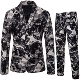 Foesce New Men's Fashion Suit Two-piece Casual Suit  Fashion Men Blazer Mens Suits with Pants