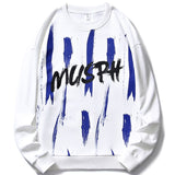 Foesce Plus Size Cotton Sweatshirts Men New Hip Hop Streetwear Letter Print Casual Oversized Hoodie Male Pullover Tops 8XL