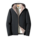 Winter Men's Bomber Jackets Casual Male Outwear Fleece Warm Windbreaker Padded Coats Man Business Hooded Jacket Clothing