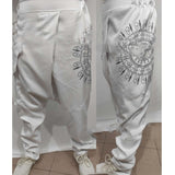 Foesce Retro Medieval Costume Pirate Viking Harem Pants Joggers Samurai Vintage Pants Hip Hop Streetwear Hakama Leisure Halloween