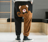 Fleece Bear Harem Pants Men Clothing Korean Fashion Men Pants Streetwear Men Trousers M-5XL Spring New Arrivals