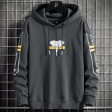 Foesce Plus size Hoodie Men Brand New Elephant Print Streetwear Harajuku Pullover Sweatshirts Male Cotton Hoody Oversized Tops 8XL