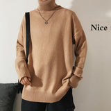 Men Oversized Turtleneck Sweaters Winter Korean Fashions Pullover Harajuku Black Knitwear
