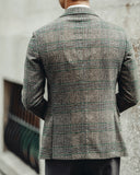 Foesce Americana Hombre Wool Blend Suit Mens Business Versatile Luxury Casual Chaqueta Hombre Formal Coat Fashion Tweed  Blazers Men