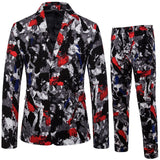 Foesce New Men's Fashion Suit Two-piece Casual Suit  Fashion Men Blazer Mens Suits with Pants