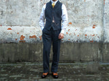 Men's' Tweed High Waist Straight Pants Classic and Essential Wool Trousers Vintage Amekaji Overalls Warm Winter Male Clothing