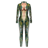 Women Men Jumpsuits Giraffe Serpentine Tiger Sexy Cosplay Costume Animal Print Couple Bodysuit Leopard Shapewear Romper Outfits
