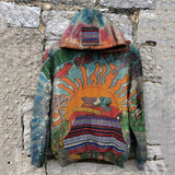 Foesce 1 Vintage Rose Skull Printed Long Sleeve Men's Hooded Sweatshirt Autumn Casual Hoodies For Men Fashion Hoodie Tops Streetwear