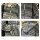 Trend Hooded Sweater Men's Korean Loose Hoodie Sweater Korean Version of Autumn/Winter Couples Sweater Coat Mens Knitted Sweater