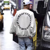 Kanye Sunday Service Printed Pullovers Justin Bieber Vintage Washed Sweatshirts Mens Streetwear Hoodie Letters Print Hip Hop
