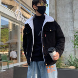Men Autumn Winter Thicken Warm Corduroy Jackets Men's Outwear Hip Hop Coat Male Teen Casual Jacket Colorful