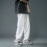 Foesce Autumn New Streetwear Baggy Jeans Men Korean Fashion Loose Straight Wide Leg Pants Male Brand Clothing Black Light Blue