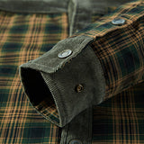 Winter Shirt For Men Thick Warm Fleece Shirts Plaid Pure Cotton Mens Shirt Long Sleeves Camisa Masculina Plus Size M-3XL