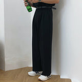 Foesce Men's Wear Autumn New Casual Pants Men's Fashion All-match Straight Loose Wide Leg Pants Vintage Loose