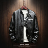 MA-1Military Biker Leather Bomber Jacket Men Autumn Fashion Slim Fit Pilot Zipper Coat Street Baseball Outerwear Male Tops 5XL