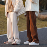 Winter Plus Velvet Thick Corduroy Pants Men Warm Fashion Casual Wide-leg Pants Men Streetwear Loose Straight Pants Mens Trousers
