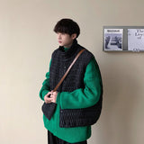 Winter Thick Vest Men Warmth Fashion Casual Cotton Black Vest Men Korean Loose Sleeveless Jacket Mens Outwear Jackets  M-2XL