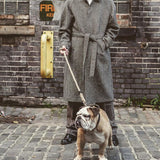 Men's Trousers Pants Retro Autumn Striped Tweed Casual Pant Trousers Wear Gentleman Trousers Suit Male Man Pants Plus Size