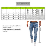 Foesce Men's Elastic Cuffed Pants Casual Drawstring Jeans Training Jogger Athletic Pants Sweatpants  New Fashion Zipper Pants