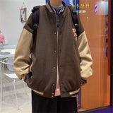 Woolen Men's Jacket Autumn Winter All-match New Thickening Trend Handsome Student Loose Baseball Uniform Women Varsity Coat