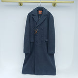 Woolen Coat Men's Korean Fashion Over The Knee Mid Length Winter Thickening Loose Double Breasted Warm Long Coat New