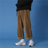 Autumn/winter Corduroy Pants Men's Fashion Casual Pants Men Streetwear Loose Hip-hop Straight Wide-leg Pants Mens Trousers M-3XL