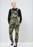 Fashion Men's Ripped Jeans Jumpsuits Hi Street Distressed Denim Bib Overalls For Man Suspender Pants Size S-XXXL