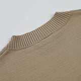 Foesce Menswear Korean Style Fashion Knitted Vest Men's Autumn New Personalized V-Neck Loose Sleeveless Sweater Vests Tide