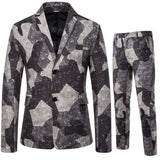 Foesce New Men's Fashion Suit Two-piece Casual Suit  Fashion Men Blazer Mens Suits with Pants