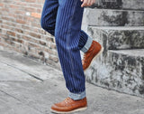 Striped Jeans Men Vintage Men Jeans  Denim Overalls Men Jeans American Railroad Work Pants Overalls jeans Slim Fit