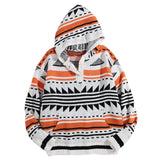 Harajuku Knitted Sweater Oversized Mens Sweater Autumn Men's Casual Loose Jacquard Knit Sweater Hooded Pullover Outer Sweater