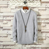 Man Winter Sweater High Collar Black Mohair Sweatshirt Slim Fit Pullover Long Sleeve Thermal Sweater Sweater Designers Mens