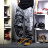 Foesce New Fashion Camouflage Jeans Men Casual Denim Pants Straight Loose Baggy Trousers Streetwear Men Clothing Plus Size Jeans