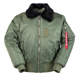 Winter vintage  bomber flight us air force pilot jacket streetwear coats military hip hop tactical army for men fur