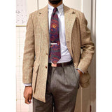 Foesce Smart Casual Men Tuxedos Custom Made Handsome With Belt Blazer Business Wedding Party Groom Suit Coat 1 Piece