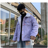 Men Autumn Winter Thicken Warm Corduroy Jackets Men's Outwear Hip Hop Coat Male Teen Casual Jacket Colorful