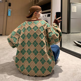 Men Hip Hop Sweaters Streetwear Retro Knitted Pullover Tops New Geometry Casual Knit Warm Pullover Harajuku Sweater Men