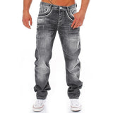 Foesce Straight Jeans Men High Waist Jean Spring Summer Boyfriend Jeans Streetwear Loose Cacual Designer Long Denim Pants Trousers