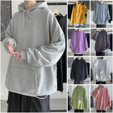 Fashion Brand Men's Hoodies Spring Autumn Hip Hop Streetwear Men Pullover Sweatshirts Hoodies Mens Solid Color Hoodie Male