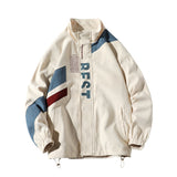 Foesce Bomber Jacket Men Letter Printed Outerwear Streetwear Fashion Plus Size Loose Windbreaker Coat Male Clothing 5XL