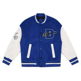 Foesce Letter Embroidery Woman Jacket Retro Street Stitching Coat Women Loose Casual Hit Color Baseball Uniform Women Jackets Clothes