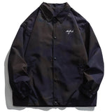 Spring Letter Printed Bomber Jacket Men Button Coat Baggy Outerwear Fashion Harajuku Streetwear Clothing Tops Male Plus Size 5XL