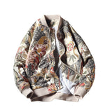 Mens Hip Hop Baseball Jacket Coats Embroidery Crane Chinese Style Optional Harajuku College Style Bomber Jacket Men Oversize 5XL