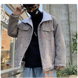 Men Autumn Winter Thicken Warm Corduroy Jackets Men's Outwear Hip Hop Coat Male Teen Casual Jacket Colorful