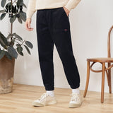 Casual Pants Men Fall/Winter Loose Corduroy Waist Pants Man Korean Style Trendy Overalls Winter Trousers