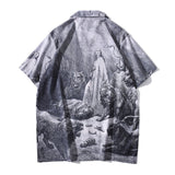 Dark Icon Hawaiian Shirt Men Summer Beach Holiday Men's Shirts Vintage Street Male Top