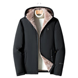 Winter Men's Bomber Jackets Casual Male Outwear Fleece Warm Windbreaker Padded Coats Man Business Hooded Jacket Clothing