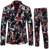 Foesce New Men's Fashion Suit Two-piece Casual Suit  Fashion Men Blazer Mens Suits with Pants