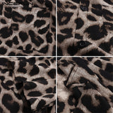 Men Short Sleeve Lapel Shirt Casual Floral Blouse Men Hawaiian Beach Tops Summer Leopard Print Shirts Camisa Plus Size