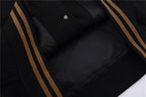 Foesce -NEW American style love Embroidered Baseball Jacket men's Street trend contrast color stitching loose stand collar jacket